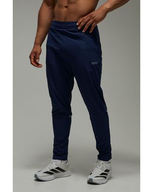BoohooMAN Active Running Vent Tapered Jogger - Blue