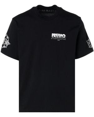 Amiri Zwart T-shirt Met Premier-logo