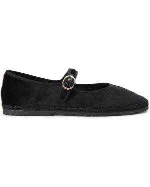 Steve Madden Velvet Velma Ballet Flats - Black