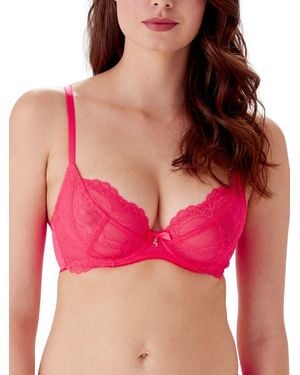 Gossard Superboost Lace Non Padded Plunge Bra - Red