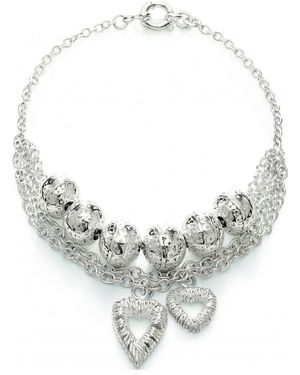Folli Follie 1N0F027 Ladies Necklace Sterling - Grey