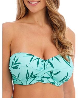 Fantasie Luna Bay Twist Bandeau Bikini Top - Green