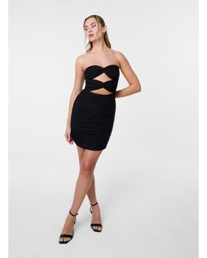 Pink Vanilla Slinky Twist Dress - Black