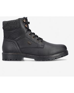 Rieker F3616 Ankle Boots/Granite Leather - Black