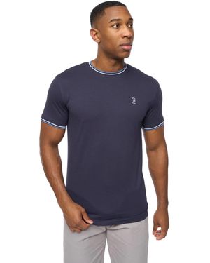 Crosshatch Shellworth T-shirt (marine) - Blauw
