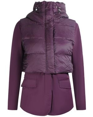 Parajumpers Layla Fig Hooded Down Jacket Polyamide - Purple