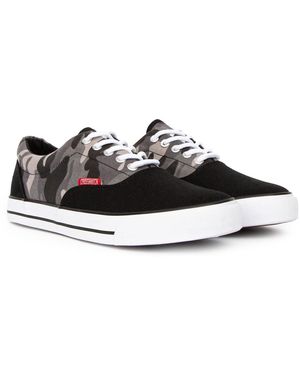 Crosshatch Skywalk Plimsolls - Black