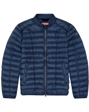 DIESEL Gewatteerde Jas (marineblauw)