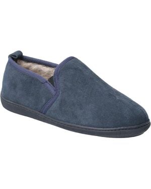 Hush Puppies Arnold Slip On Leather Slipper - Blue