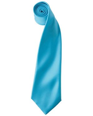 PREMIER Kleurencollectie Satijnen Stropdas - Blauw