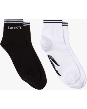 Lacoste 2 Pack Low Sport Socks - Black