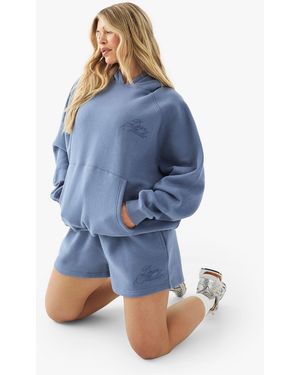 DSGN Studio Script Oversized Hoodie - Blue