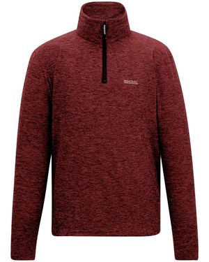 Regatta Thompson Marl Half Zip Fleece Jacket (Dark) - Red