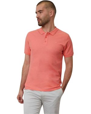 Threadbare Malbork Short-Sleeved Polo Shirt Cotton - Red