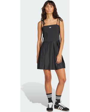 adidas Originals Ribbon Pleated Mini Dress - Blue