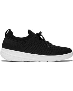 Fitflop Super-Q Knit Trainers Textile - Black