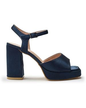 b.soleful Sima Heels Faux Leather - Blue