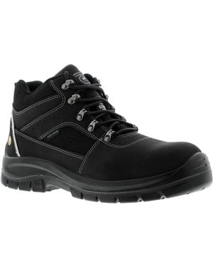 Skechers Trophus Letic Safety Boots Puncture Resistant Sole Nubuck - Black