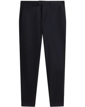 Ted Baker Brunit Slim Houndstooth Trousers Lyocell - Blue