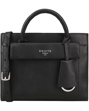 Dents Talvona Leather Shoulder Bag - Black