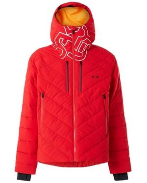 Oakley Great Scott Insulated 2L 15K Zip Up Jacket 412781 43A Nylon - Red