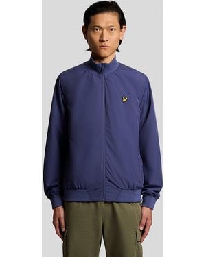Lyle & Scott Funnel Neck Shell Jacket - Blue