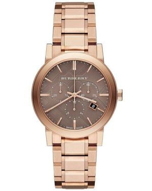 Burberry Bu9754 The City-Tone Ladies Watch - Metallic