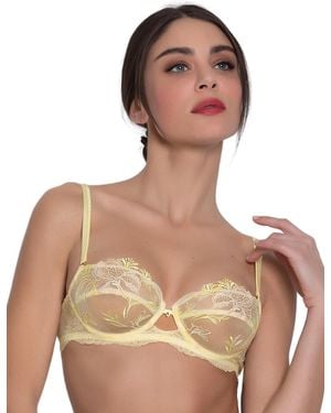 Lise Charmel Frisson D'Or Half Cup Bra - Brown