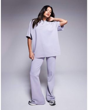ASOS Co-Ord Interlock Flared Jogger - Purple