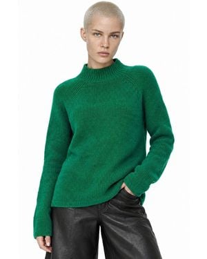 MixRay Knit Half Turtleneck Jumper - Green