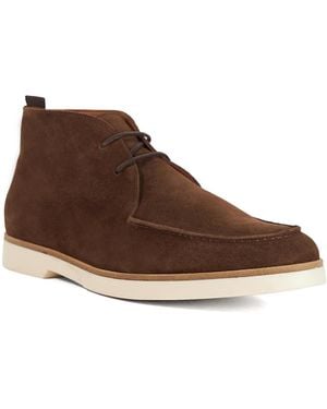 Dune Citron Suede Casual Boots - Brown