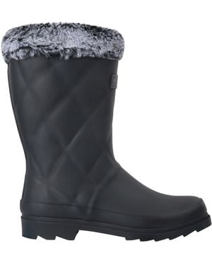 Regatta Ladies Luxley Faux Fur Lined Mid Cut Wellington Boots Material_Synthetic - Blue