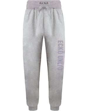 Ecko' Unltd Taycan Grey Marl Track Trousers Cotton