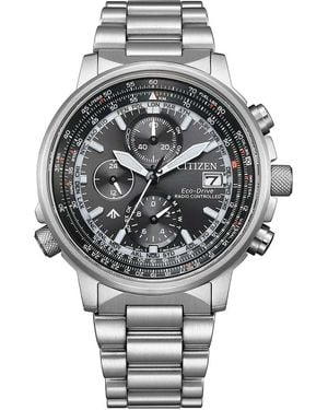 Citizen Promaster Sky Watch At8300-58E Stainless Steel - Grey