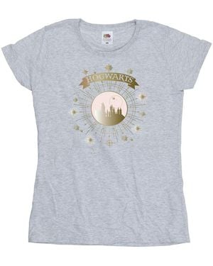 Harry Potter Ladies Hogwarts Yule Ball Cotton T-Shirt (Sports) - Blue