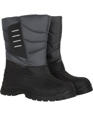 Mountain Warehouse 'Frost' Snow Boots Water Resistant Upper Winter Shoes - Black