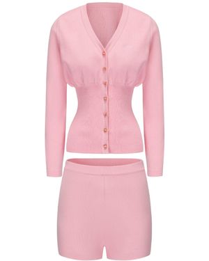 Nana Jacqueline Naomi Knit Set - Pink