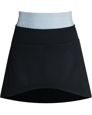 Vestiaire d'un Oiseau Libre Contrast Skirt - Black