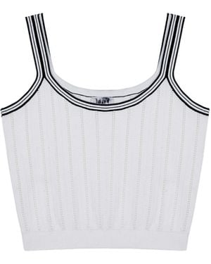 CRUSH Collection Colorblocked Tank Top - White