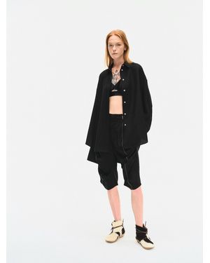 YIBRI Japanese Viscose Button-Up Shirt - Black