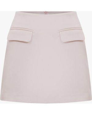 NAZLI CEREN Marde A-Line Mini Skirt - White