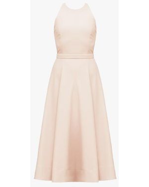 UNDRESS Avalon Pastel Vegan Leather Midi Dress - Natural