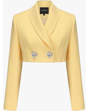 Nana Jacqueline Veronica Crop Blazer - Yellow