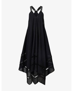 AllSaints Cotton Lil Midi Dress - Black