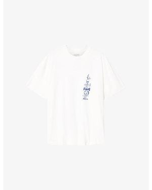 AllSaints Ignis Graphic-Print Cotton T-Shirt - White