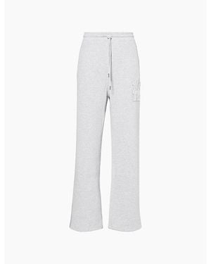 TRUE RELIGION Rib Stitch Baggy-Fit Cotton-Blend Jogging Bottoms - Grey