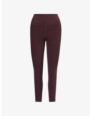Vuori Clean Elevation High-Rise Gym Leggings - Purple