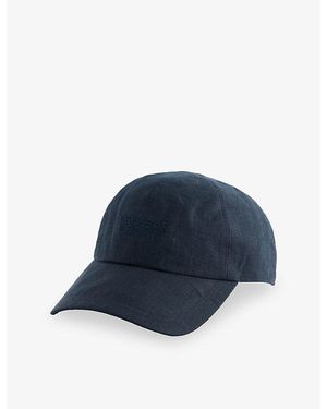 Orlebar Brown Barney Embroidered Linen Baseball Cap - Blue