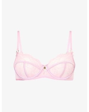 Lounge Underwear Adelyn Balcony Lace Bra - Pink
