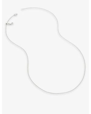 Monica Vinader Fine Sterling- Chain Necklace - White